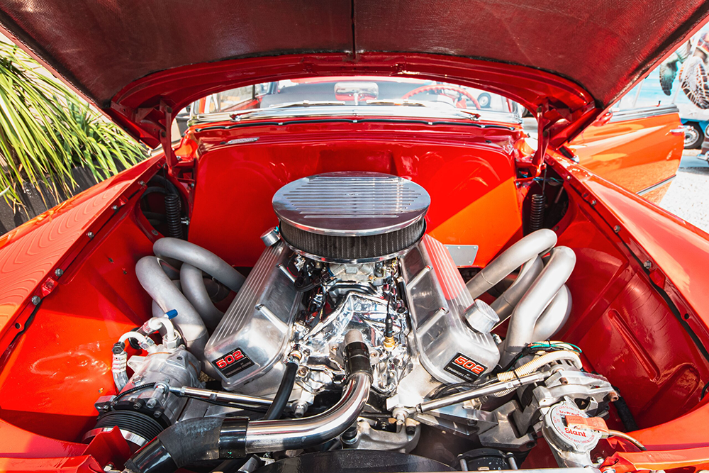シボレー-ベルエア1953エンジン画像