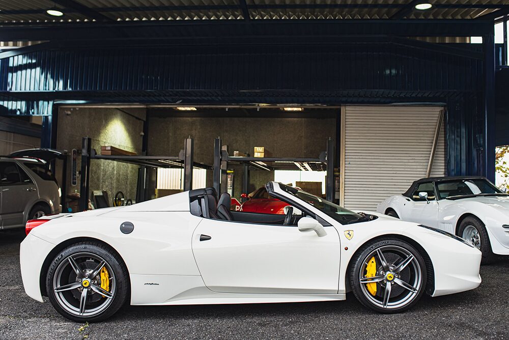 フェラーリ-458スパイダー20260312オープン画像サイド