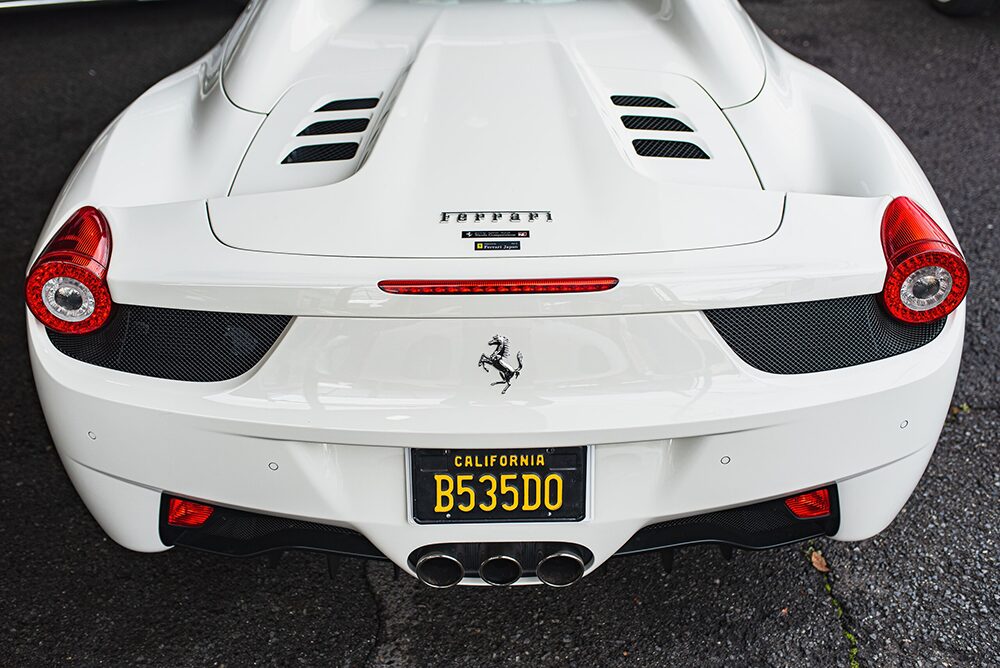 フェラーリ-458スパイダー20260312後方エンブレム画像